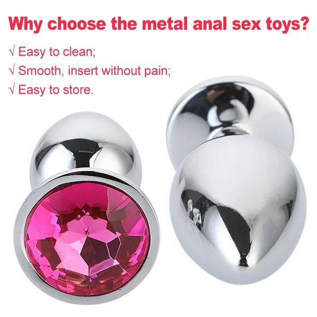 بات پلاگ استیل نگین دار